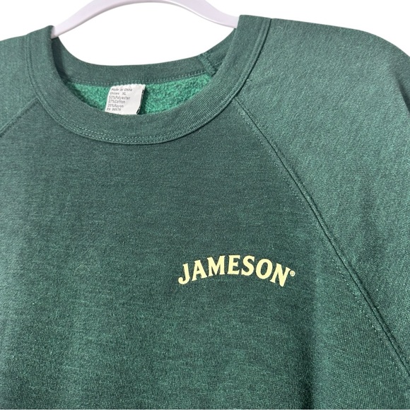 Jameson Forest Green Crewneck Sweater for Men XL Unisex Warm Vintage Comfy Soft - Picture 3 of 10